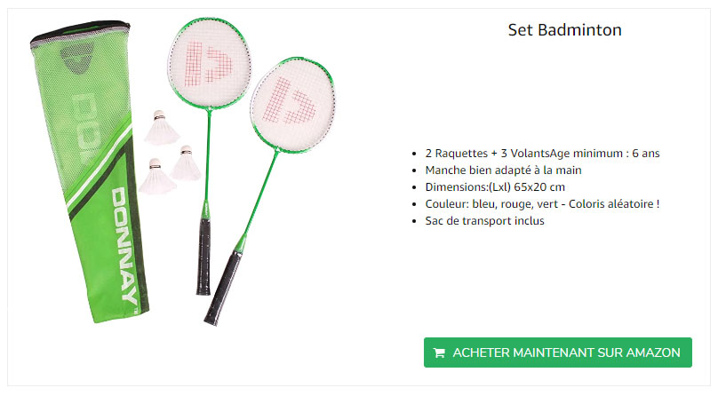 Set-badminton